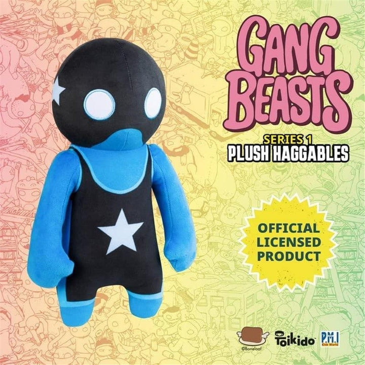 Gang Beasts Blue Wrestler Plush 12" Video Game Character Doll Figure PMI International Image 4