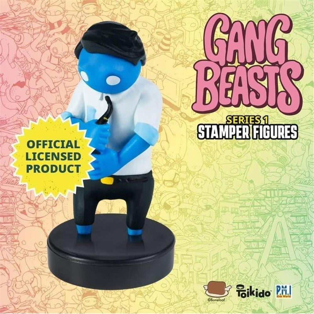 Gang Beasts Ink Stamper 12pk Pajamas Cyborg Cat Character Figure Set PMI International Image 7