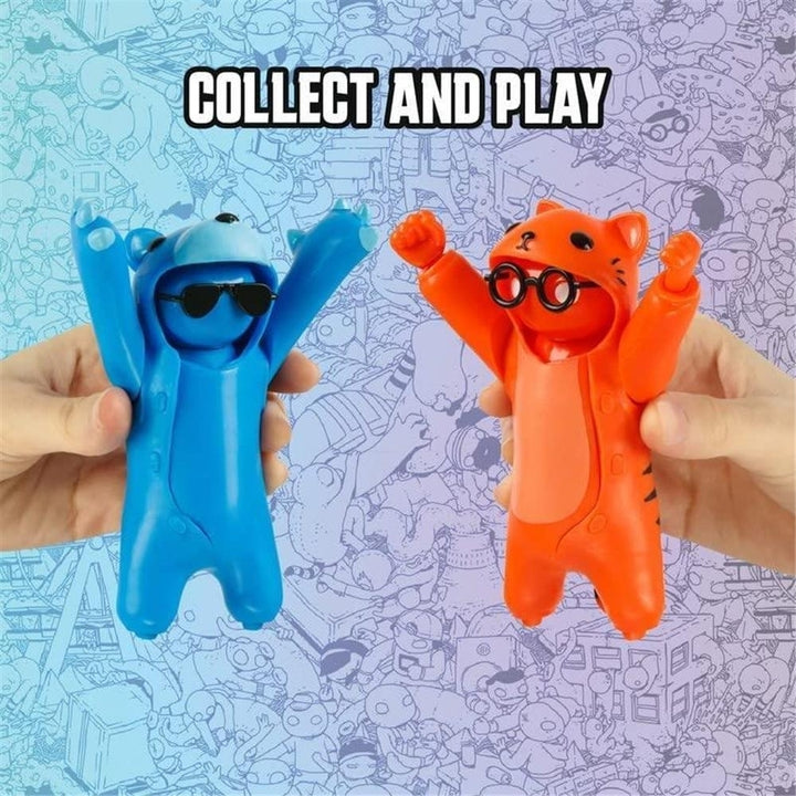 Gang Beasts Red Cat Costume Character Action Figure Video Game Fighter PMI International Image 7