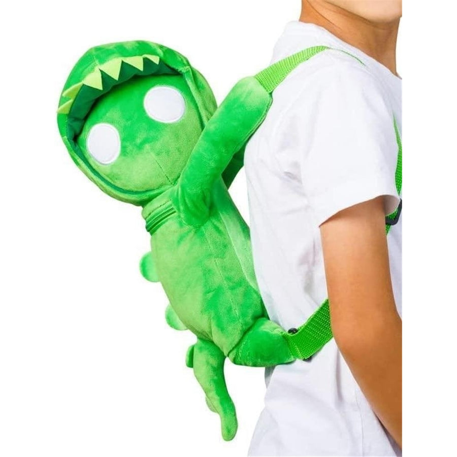 Gang Beasts Green Dragon Green Plush Backpack School Bag Video Game Character PMI International Image 1