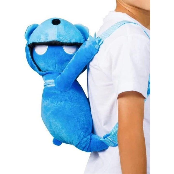 Gang Beasts Blue Bear Plush Backpack School Bag Video Game Character PMI International Image 1