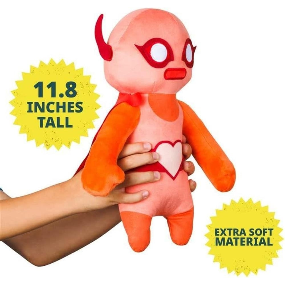 Gang Beasts Red Wrestler Plush 12" Video Game Character Doll Figure PMI International Image 2