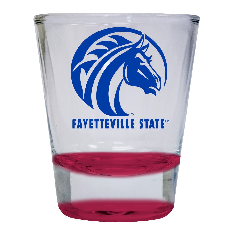 Fayetteville State University 2 ounce Color Etched Shot Glasses Image 3