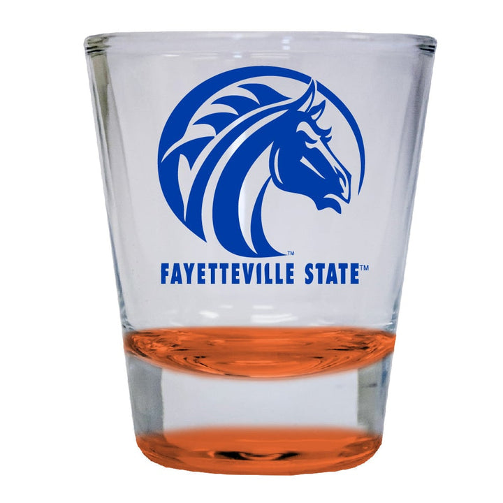 Fayetteville State University 2 ounce Color Etched Shot Glasses Image 4