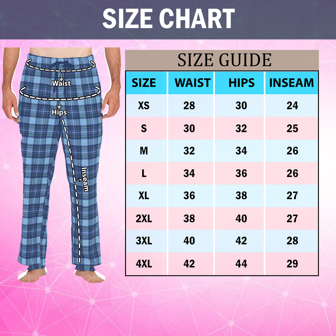 Mens Micro Fleece Plaid Pajama Lounge Pants 4-Pack Ultra Soft Warm Sleepwear Image 8