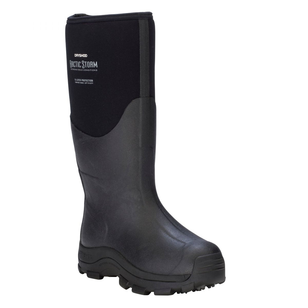 Dryshod Mens Arctic Storm Extreme Conditions Pull On Winter Boot Black/Grey - ARS-MH-BK ONE SIZE BLACK/GREY Image 2