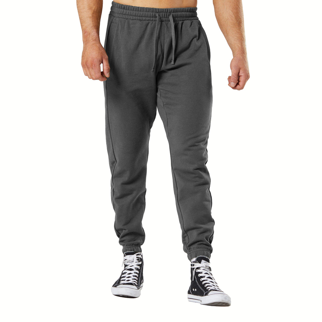 4-Pack: Mens Casual Fleece-Lined Elastic Bottom Jogger Pants with Pockets Image 6