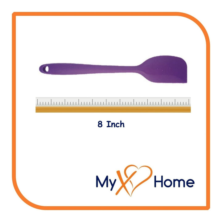 8" Purple Silicone SpoonSlotted SpoonSpatula and Slotted Turner Set - MyXOHome Image 9