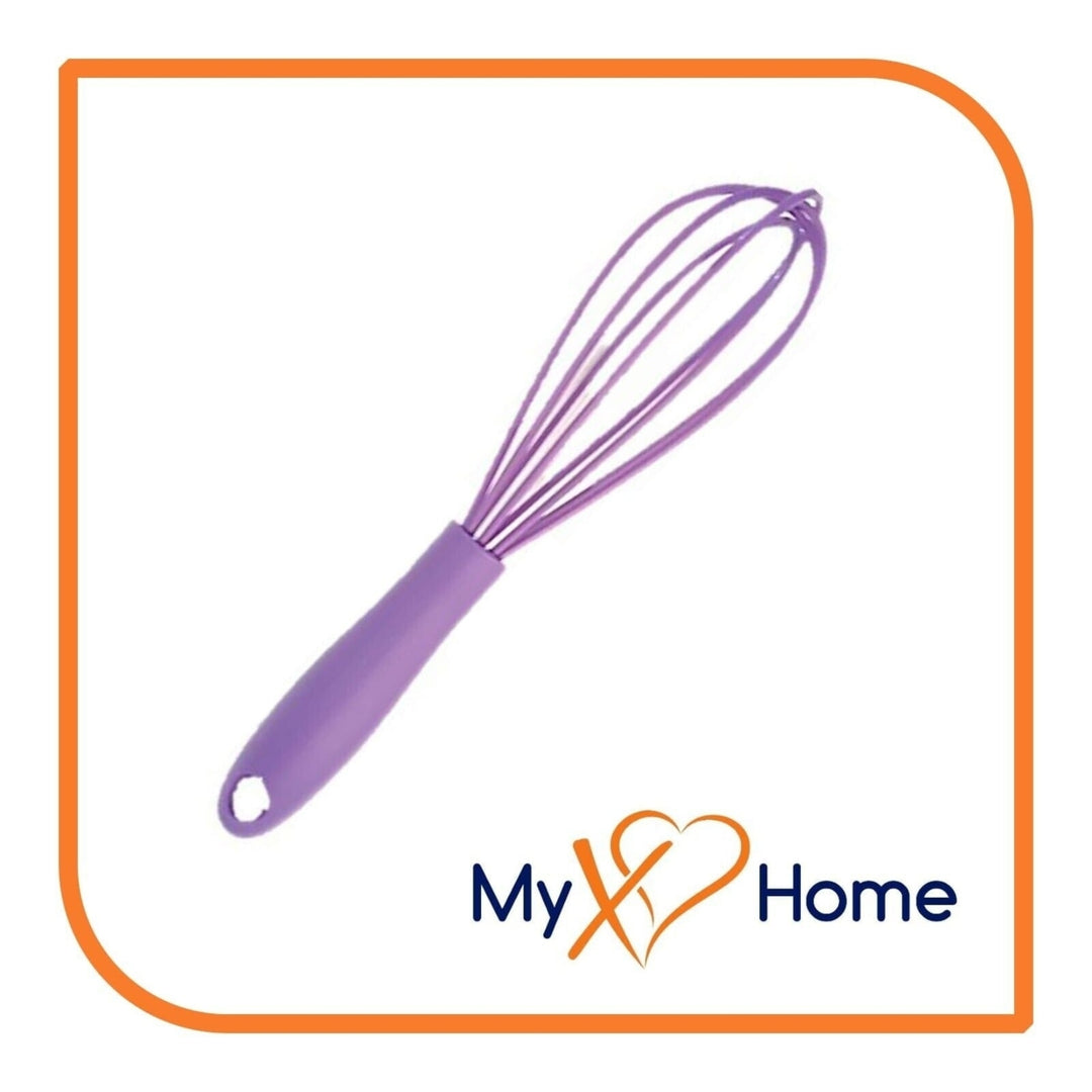 8" Purple Silicone Utensils - Set of 7 Kitchen Tools - by MyXOHome Image 9