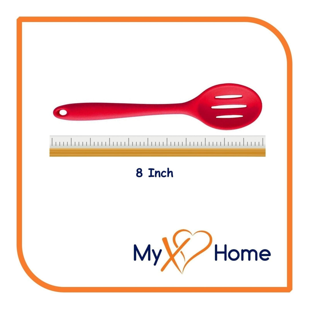 8" Red Silicone Utensils - Set of 9 Kitchen Tools - by MyXOHome Image 9