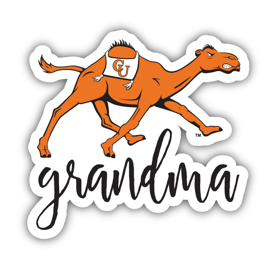 Campbell University Fighting Camels 4 Inch Proud Grand Mom Die Cut Decal Image 1