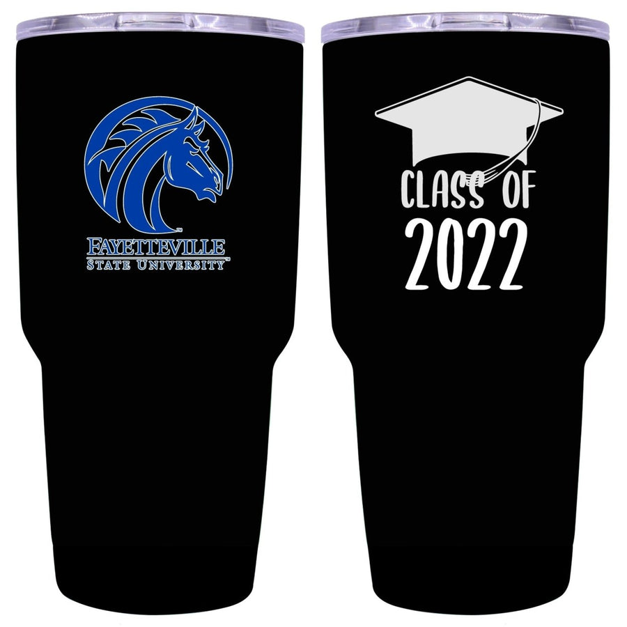 Fayettville State University Graduation Insulated Stainless Steel Tumbler Black Image 1