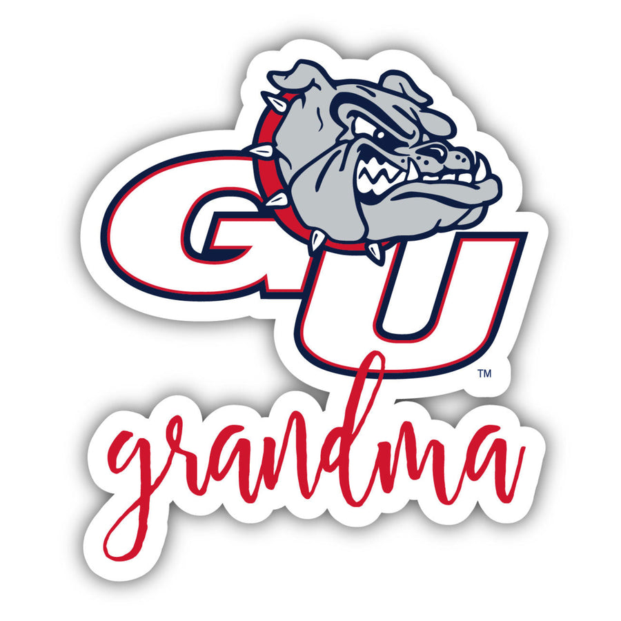 Gonzaga Bulldogs 4 Inch Proud Grand Mom Die Cut Decal Image 1