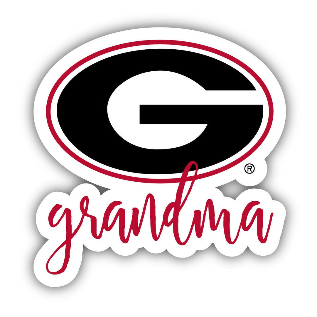 Georgia Bulldogs 4 Inch Proud Grand Mom Die Cut Decal Image 1