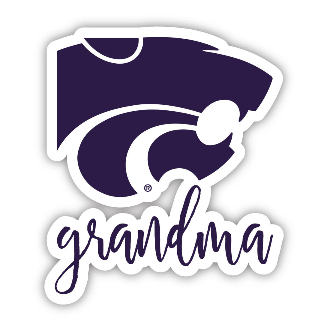 Kansas State Wildcats 4 Inch Proud Grand Mom Die Cut Decal Image 1