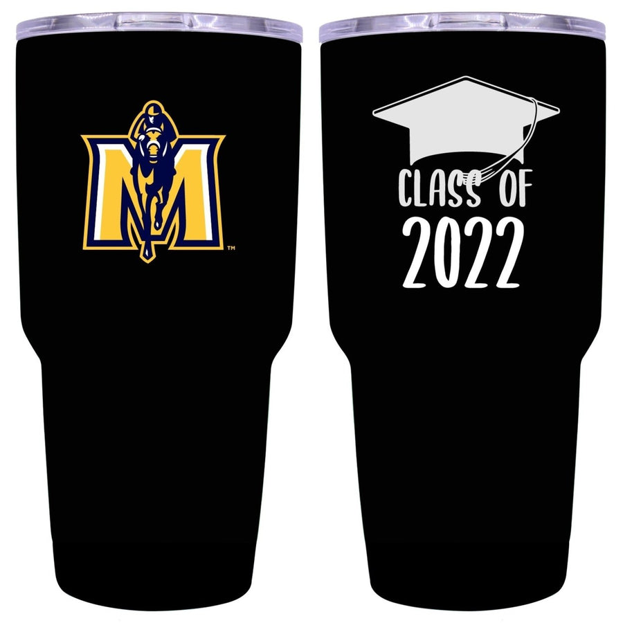 Murray State Uniersity Graduation Insulated Stainless Steel Tumbler Black Image 1