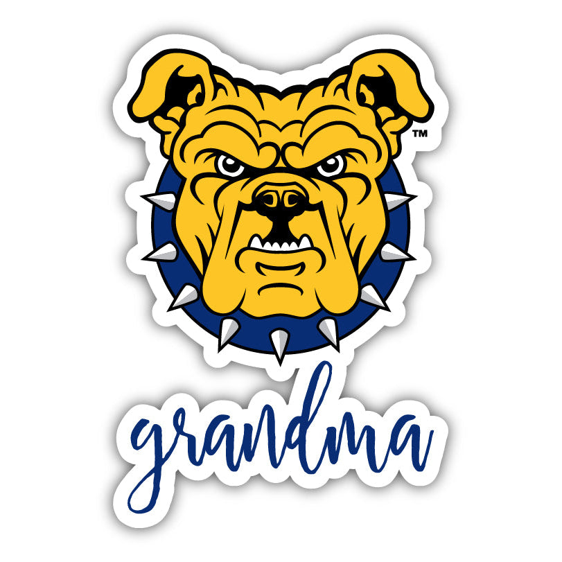 North Carolina AandT State Aggies 4 Inch Proud Grand Mom Die Cut Decal Image 1