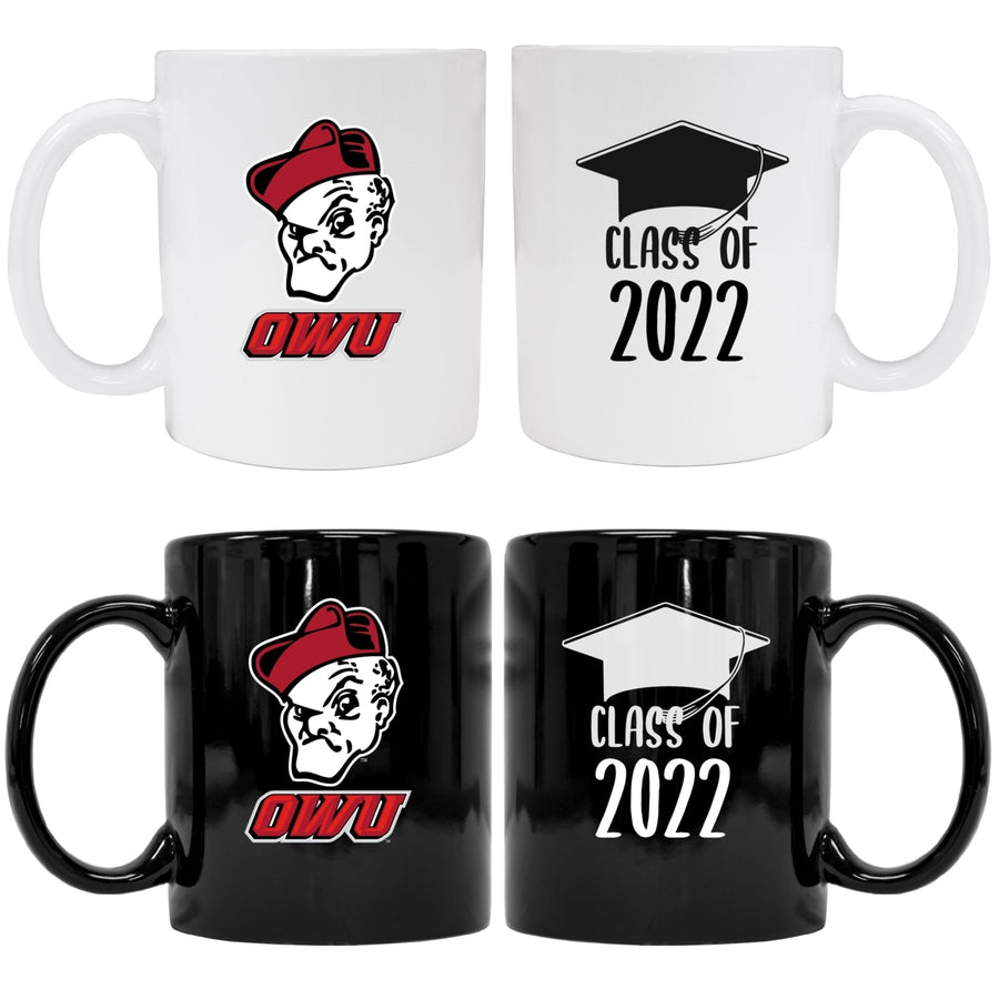 Ohio Wesleyan University Grad Ceramic Coffee Mug Black Image 1