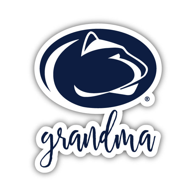 Penn State Nittany Lions 4 Inch Proud Grand Mom Die Cut Decal Image 1