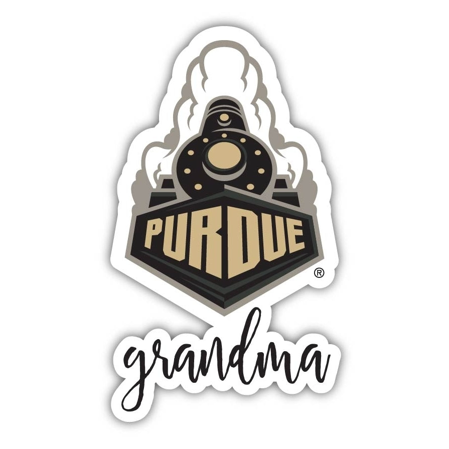 Purdue Boilermakers 4 Inch Proud Grand Mom Die Cut Decal Image 1