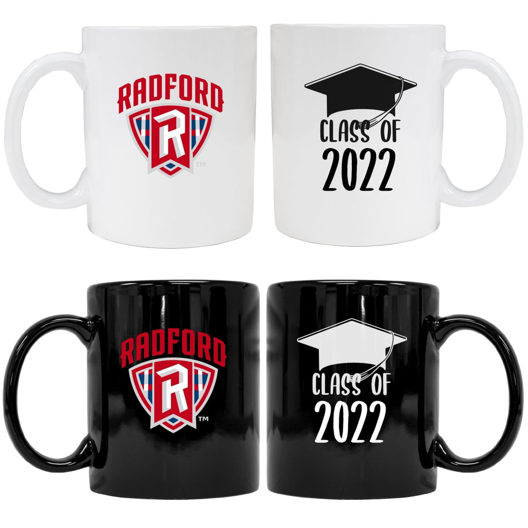 Radford University Highlanders Grad Ceramic Coffee Mug Black Image 1