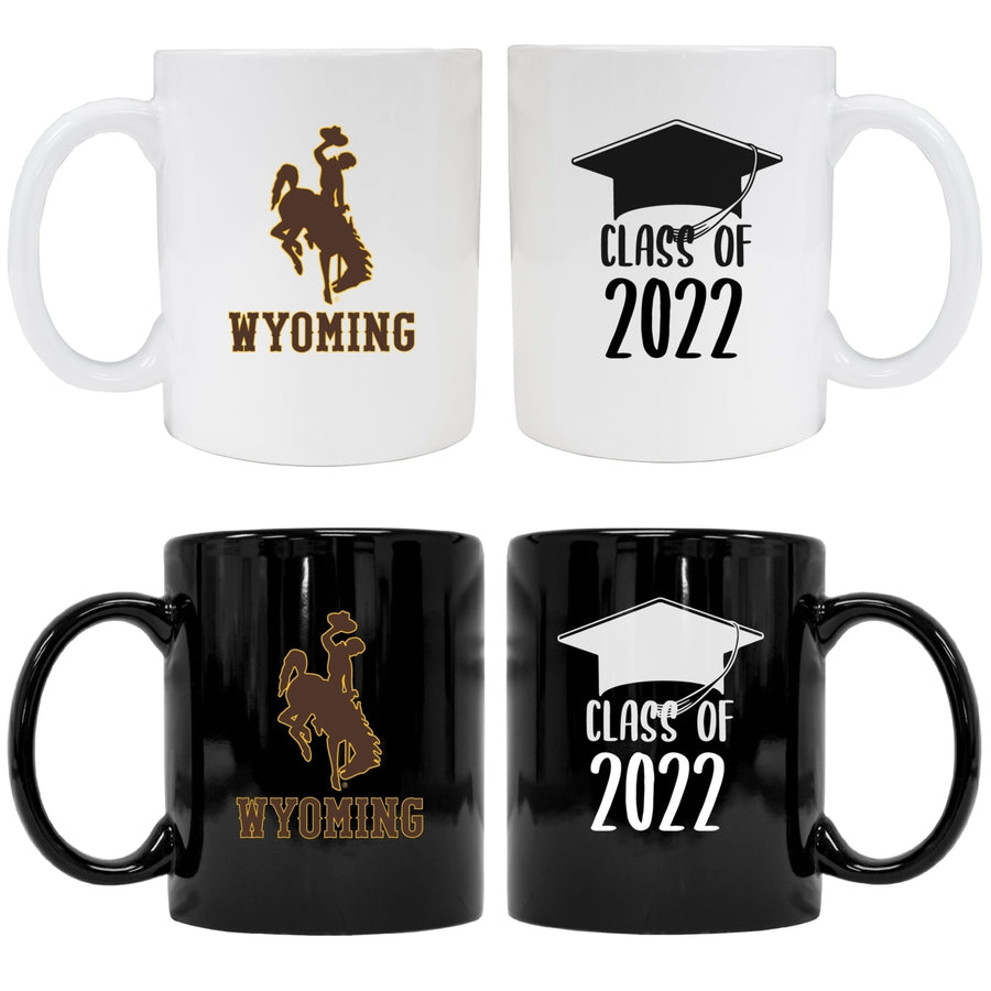 University of Wyoming Grad Ceramic Coffee Mug Black Image 1