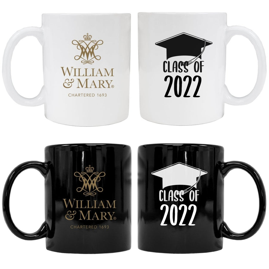 William and Mary Grad Ceramic Coffee Mug Black Image 1