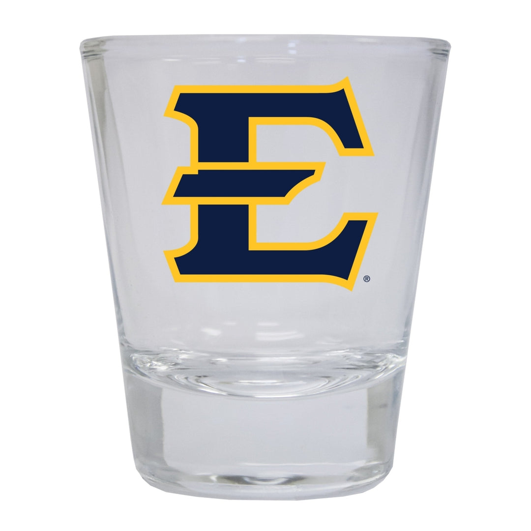 East Tennessee State University Round Shot Glass Image 1