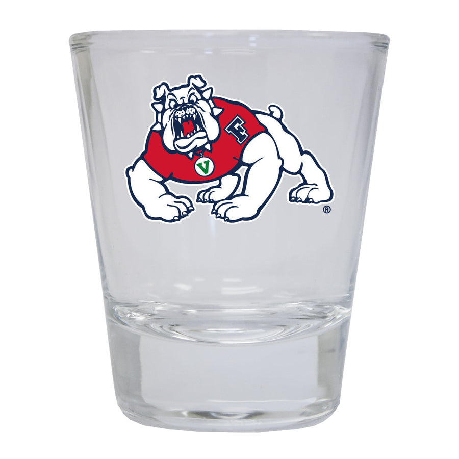 Fresno State Bulldogs Round Shot Glass Image 1