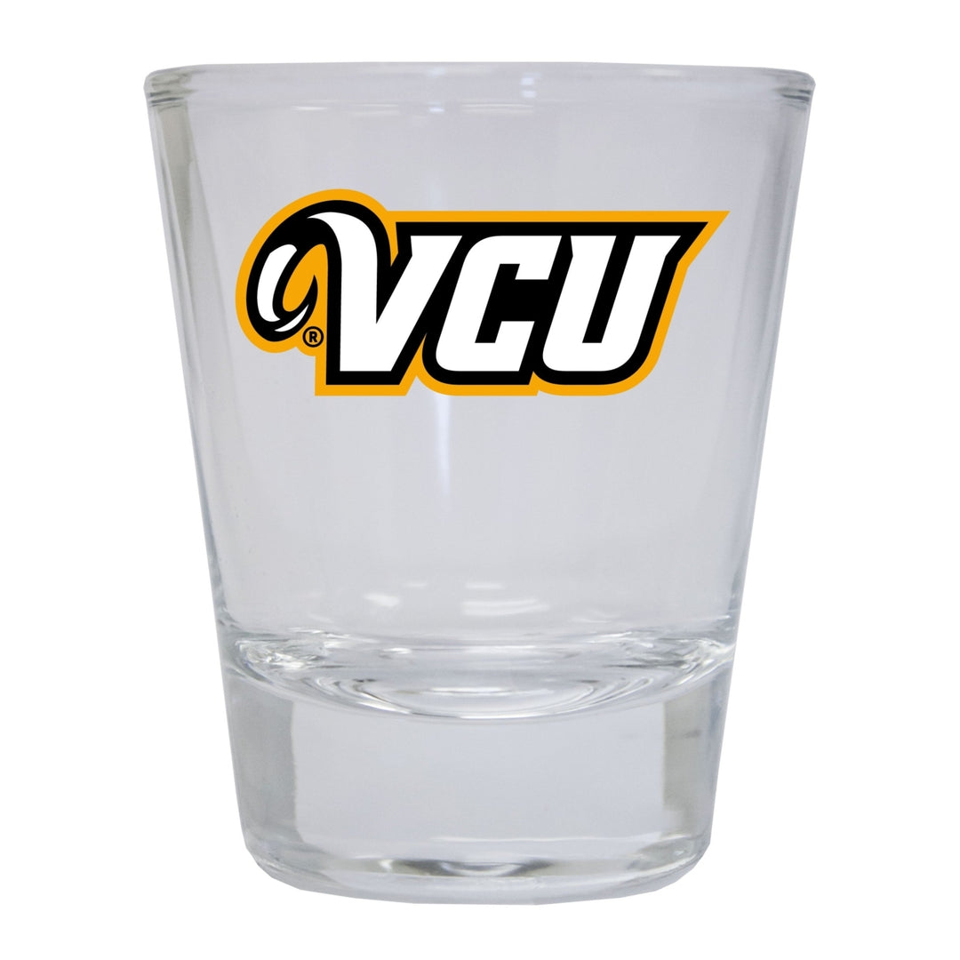 Virginia Commonwealth Round Shot Glass Image 1