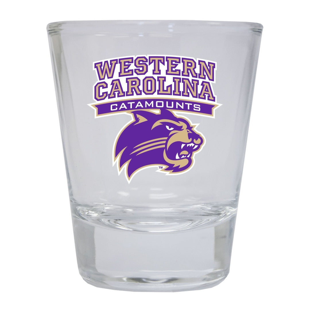 Western Carolina University Round Shot Glass Image 1