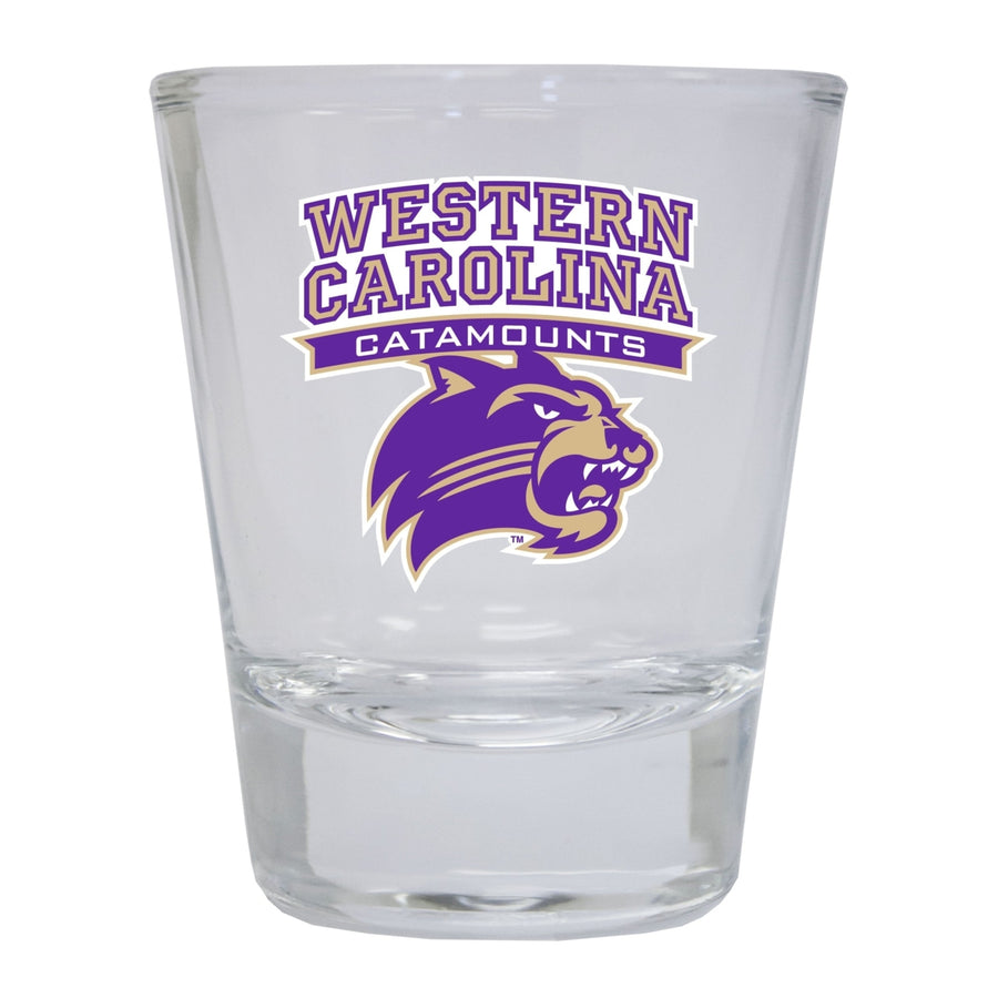 Western Carolina University Round Shot Glass Image 1