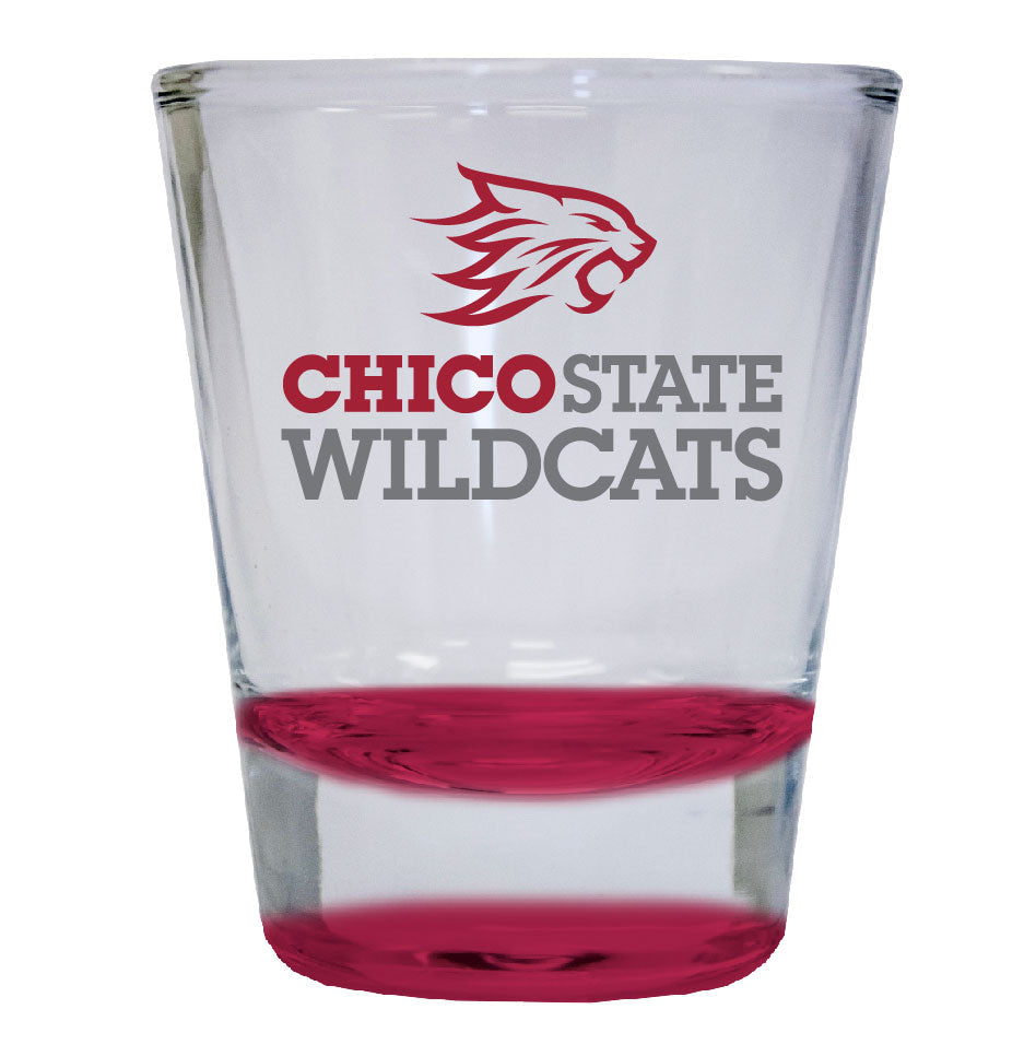 California State University Chico 2 ounce Color Etched Shot Glasses Image 1