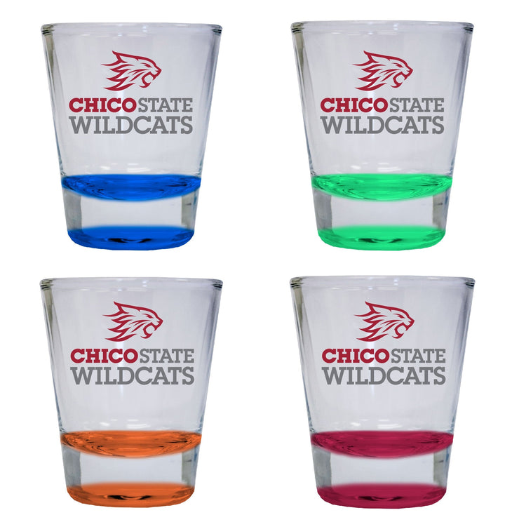 California State University Chico 2 ounce Color Etched Shot Glasses Image 4