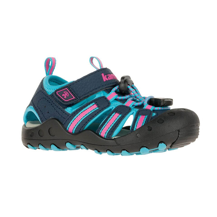 Kamik Kids Crab Sandals Navy Teal Waterproof Adjustable HK4594 NTE 2.8in Image 1