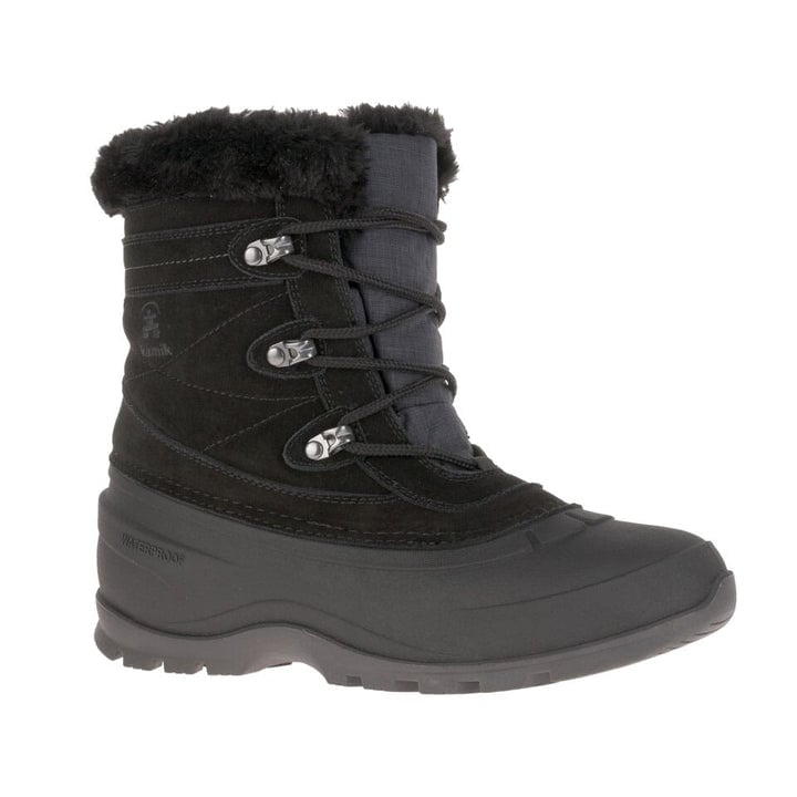 Kamik Snovalley 5 Womens Winter Boot Black Waterproof Insulated Size 7 WK2175-BLK Image 1