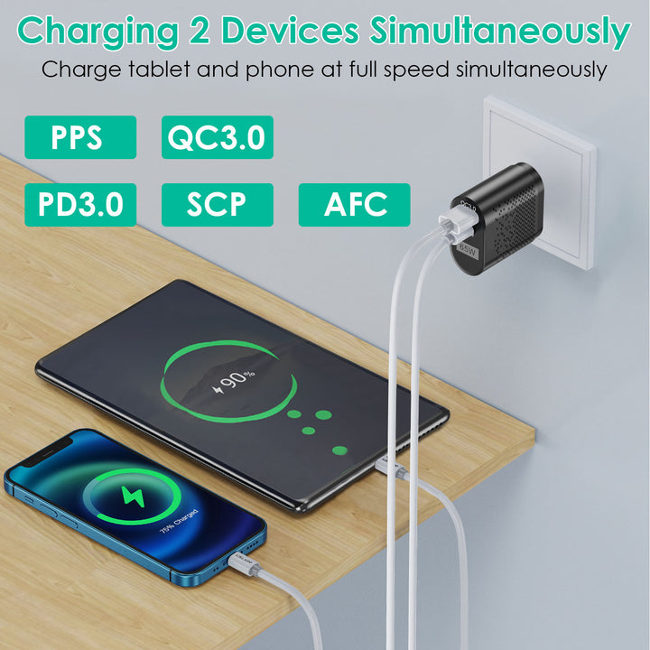 65W Type C Fast Wall Charger PD QC3.0 Adapter Image 4