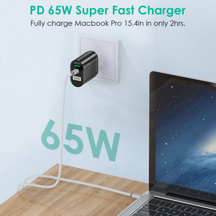 65W Type C Fast Wall Charger PD QC3.0 Adapter Image 11