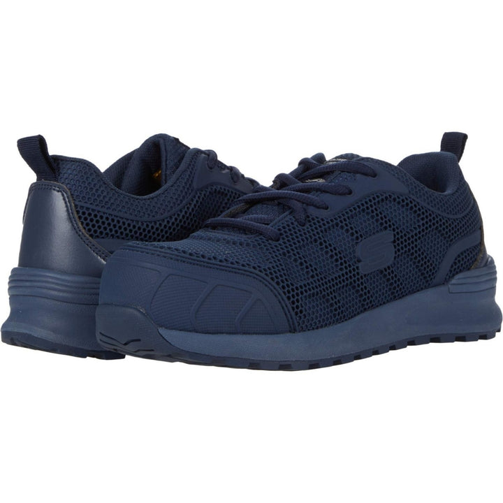 SKECHERS WORK Womens Bulklin - Ayak Composite Toe Work Shoe Navy - 77289-NVY Navy Image 1