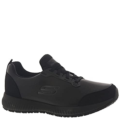 SKECHERS WORK Womens Squad SR - Fibler Soft Toe Slip Resistant Work Shoe Black - 108046-BLK BLACK Image 4