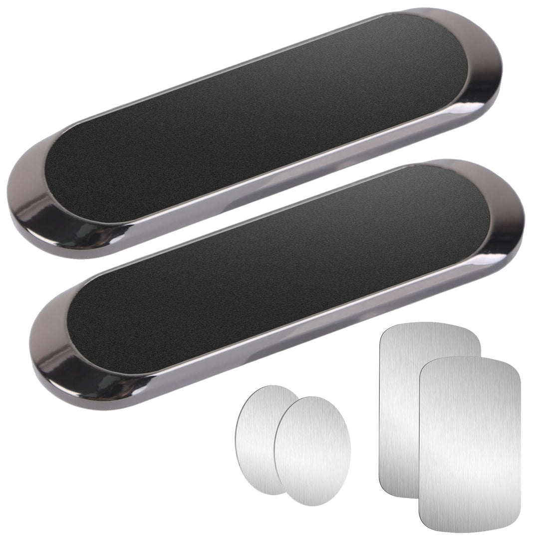 2 Pack Universal Magnetic Car Mounts Dashboard Magnet Phone Holder Stand Fit for iPhone Galaxy iPad Image 1