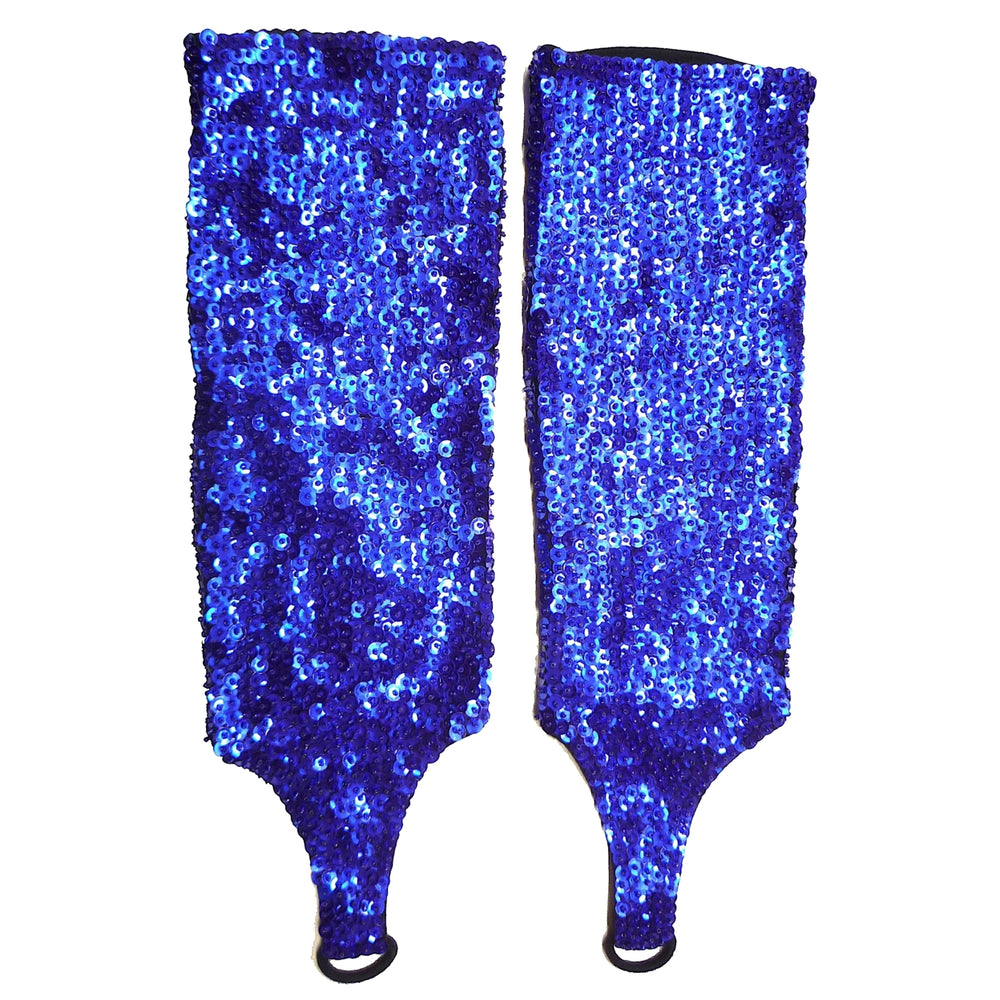 Sequin Gloves Royal Blue Image 2