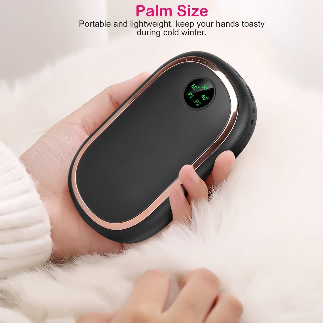 Rechargeable Hand Warmer Electric Hand Heater Portable Reusable Pocket Warmer Power Bank Image 7