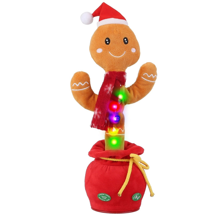 Kid Electric Dance Toy Christmas Elk Snowman Senior Penguin Plush Toy Interactive Sing Song Whirling Mimicking Recording Image 10