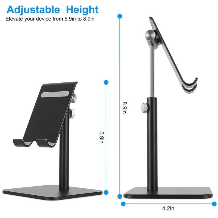 Adjustable Tablet Stand Desktop Holder Mount Bracket Dock Fit for iPad Kindle iPhone Aluminum Alloy Image 2