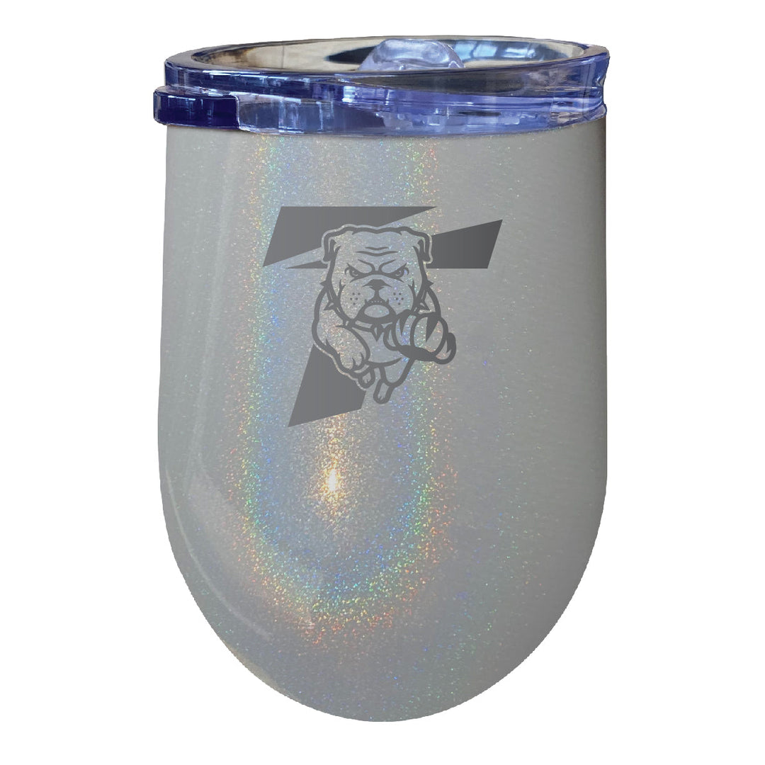Truman State University 12 oz Laser Etched Insulated Wine Stainless Steel Tumbler Rainbow Glitter Grey Image 1