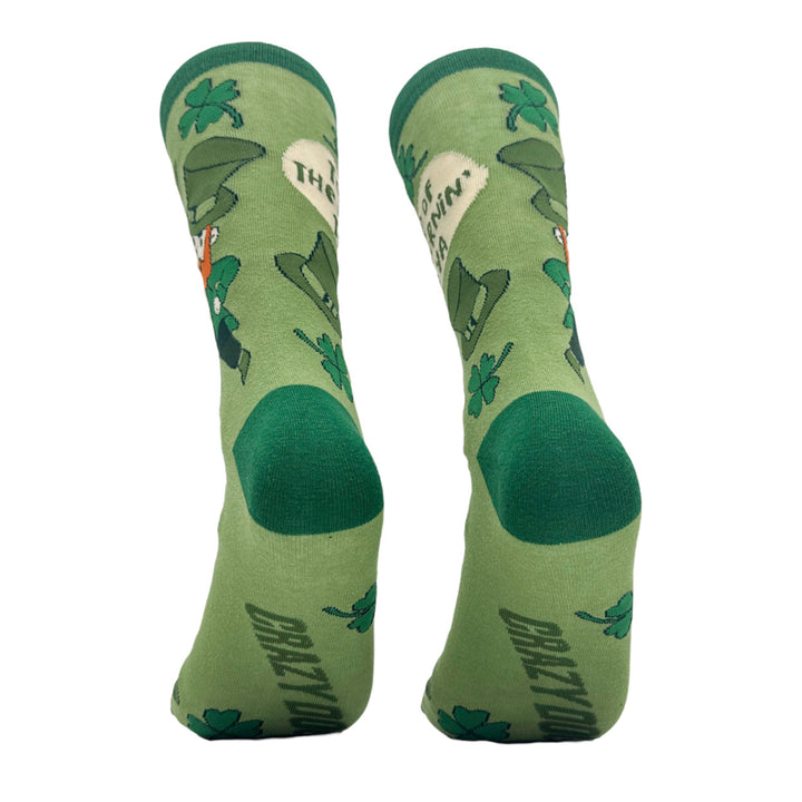 Mens Top Of The Morning To Ya Socks Funny Cute St Paddys Day Leprechaun Footwear Image 4