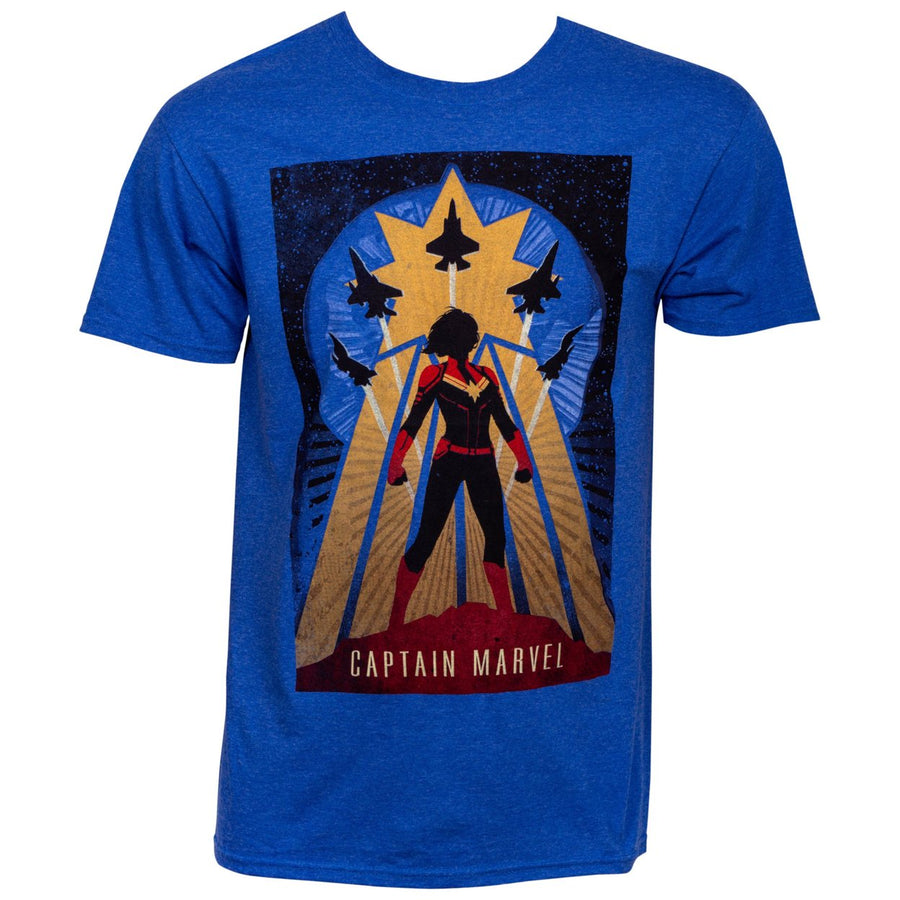 Captain Marvel Silhouette T-Shirt Image 1