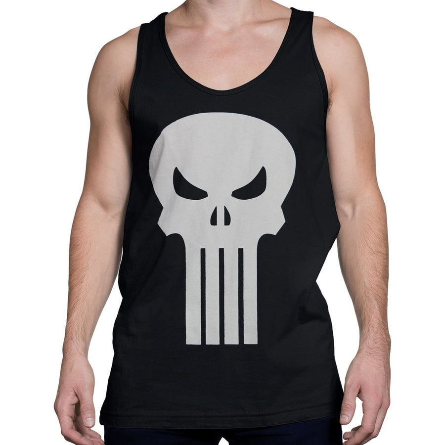 Punisher White Skull Tank Top Image 1