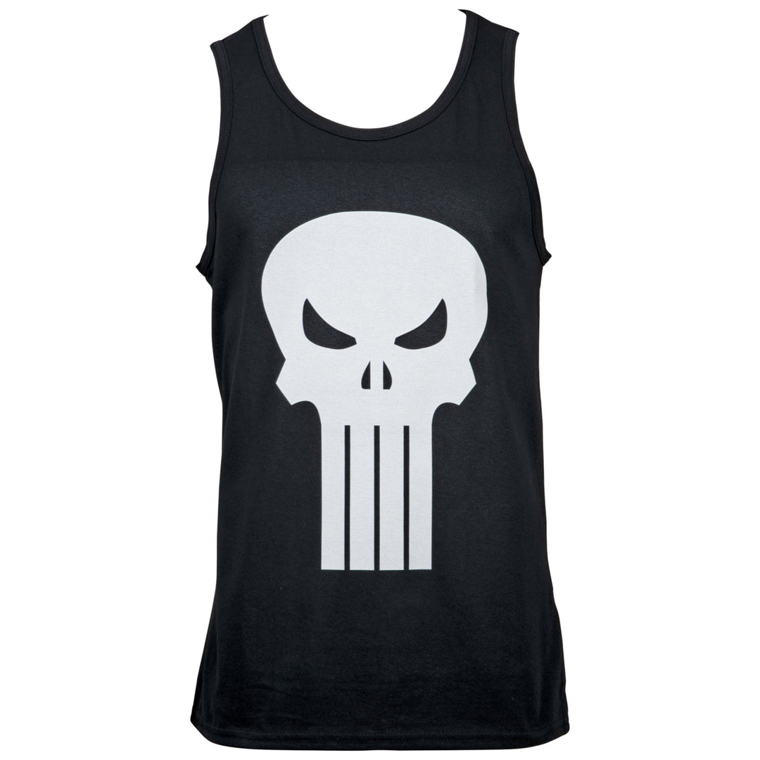 Punisher White Skull Tank Top Image 3